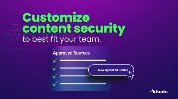 Customize content security